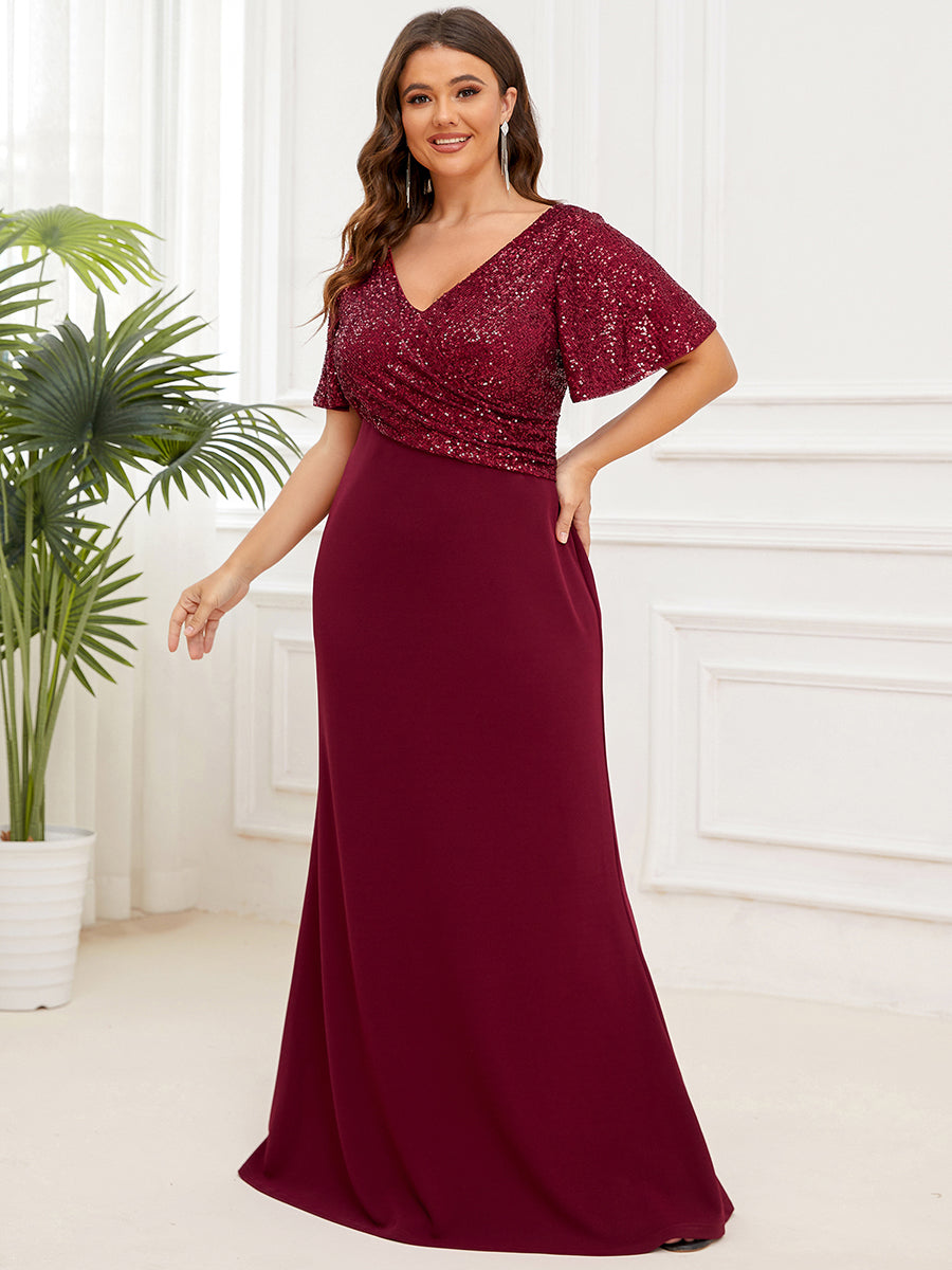 Plus Size Fishtail Sweetheart Neck Split Wholesale Evening Dresses