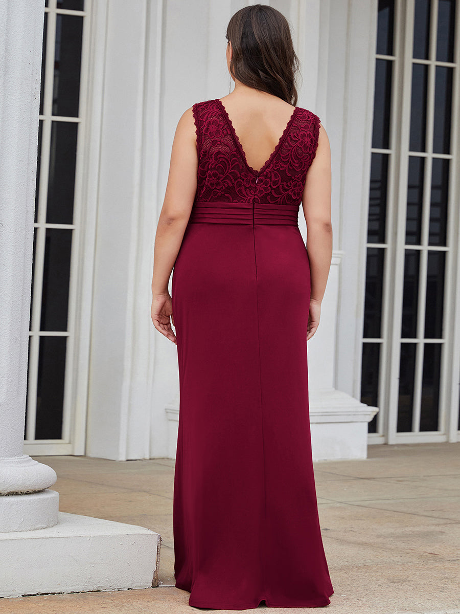Plus Size V Neck Sheath Silhouette Wholesale Evening Dresses