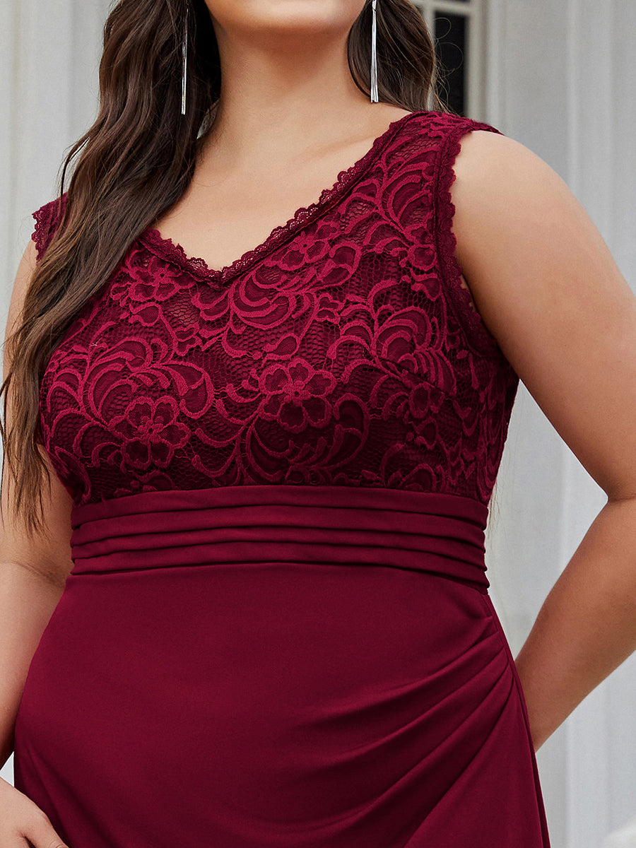 Plus Size V Neck Sheath Silhouette Wholesale Evening Dresses