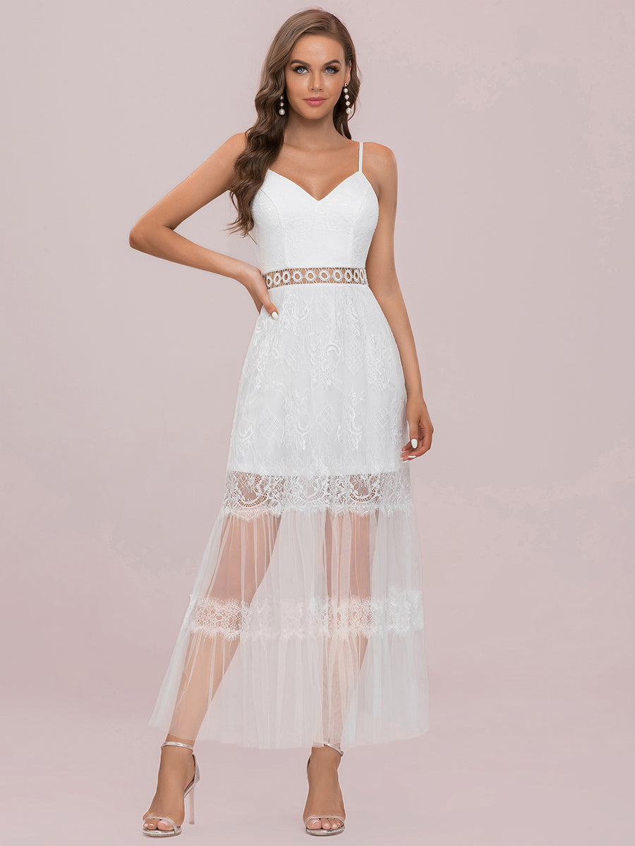 A-line Deep V-neck Wholesale Wedding Dresses