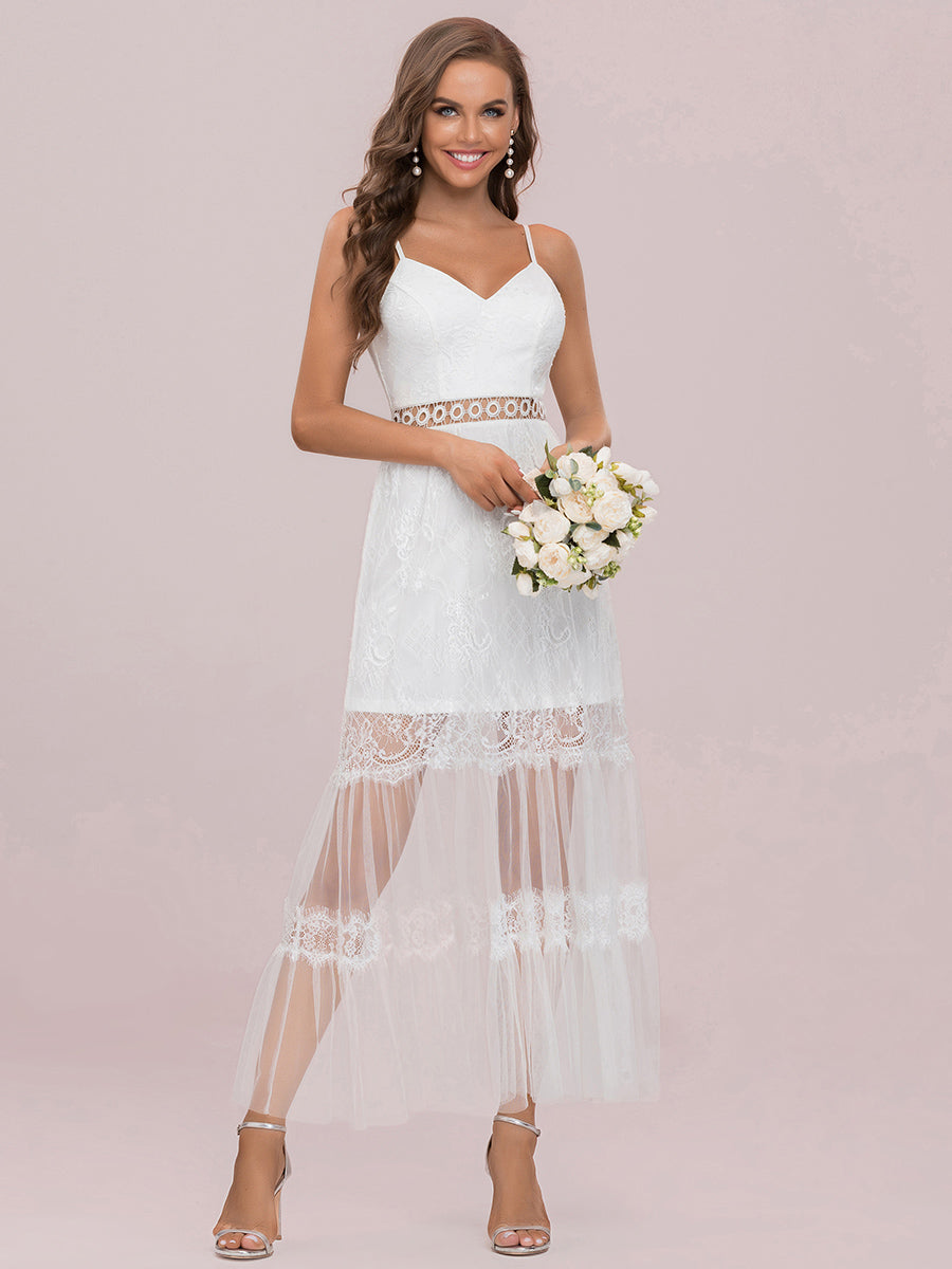 A-line Deep V-neck Wholesale Wedding Dresses