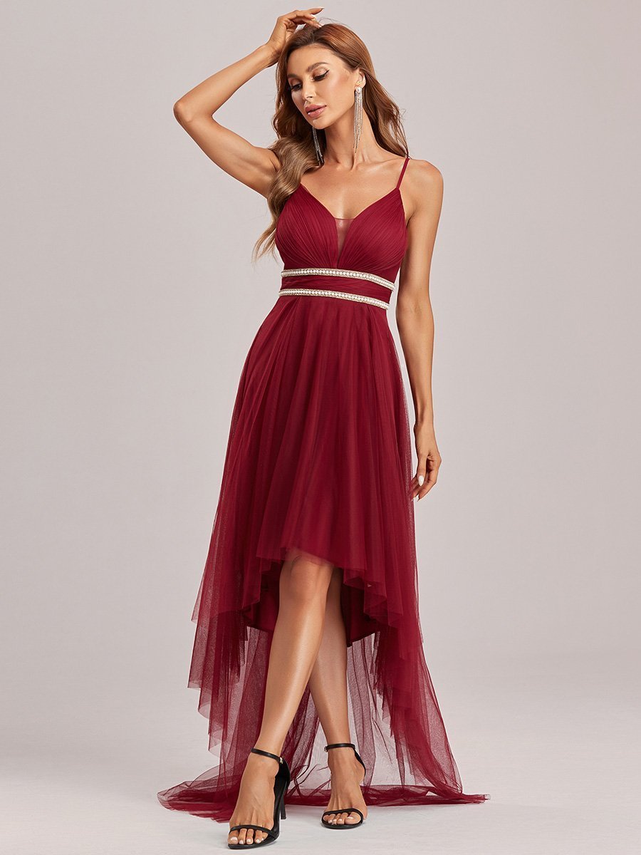 Modest Wholesale High-Low Tulle Prom Dress for Women