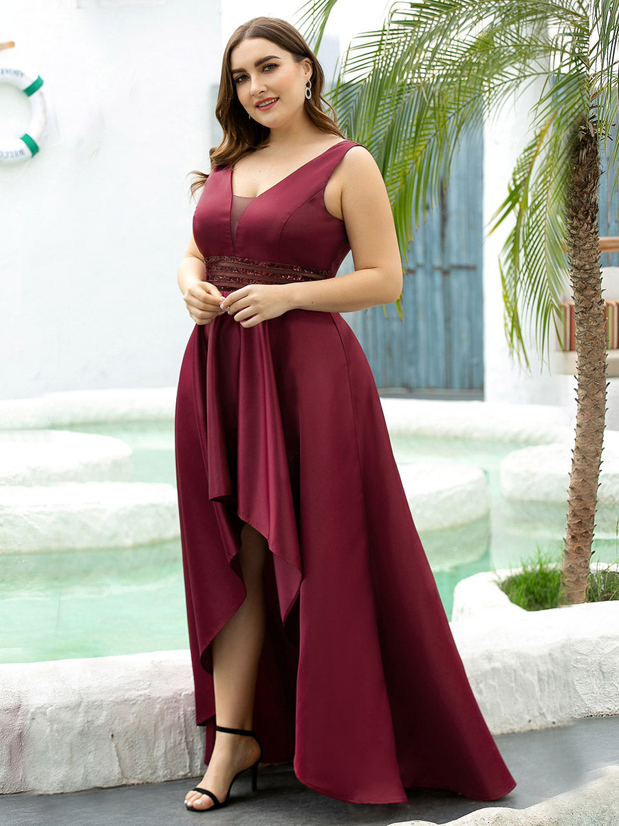 Women's Plus Size Asymmetric High Low Cocktail Wholesale Party Dresses