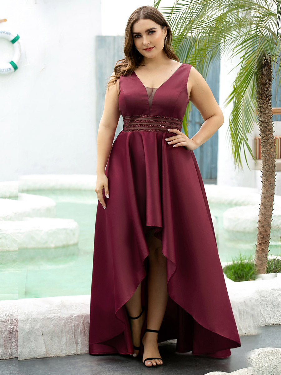Women's Plus Size Asymmetric High Low Cocktail Wholesale Party Dresses