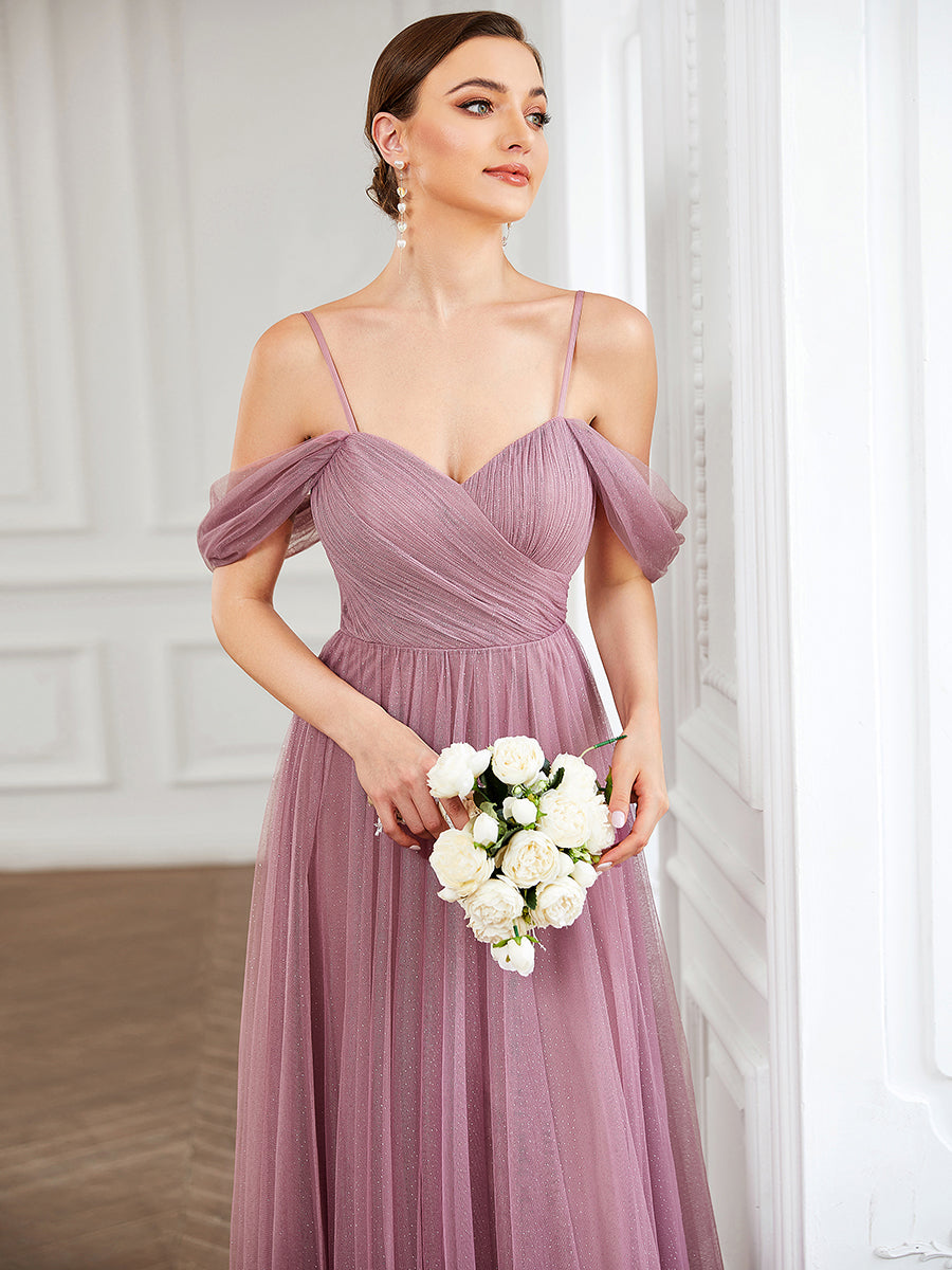 Sweetheart Neckline Spaghetti Strap Wholesale Bridesmaid Dresses