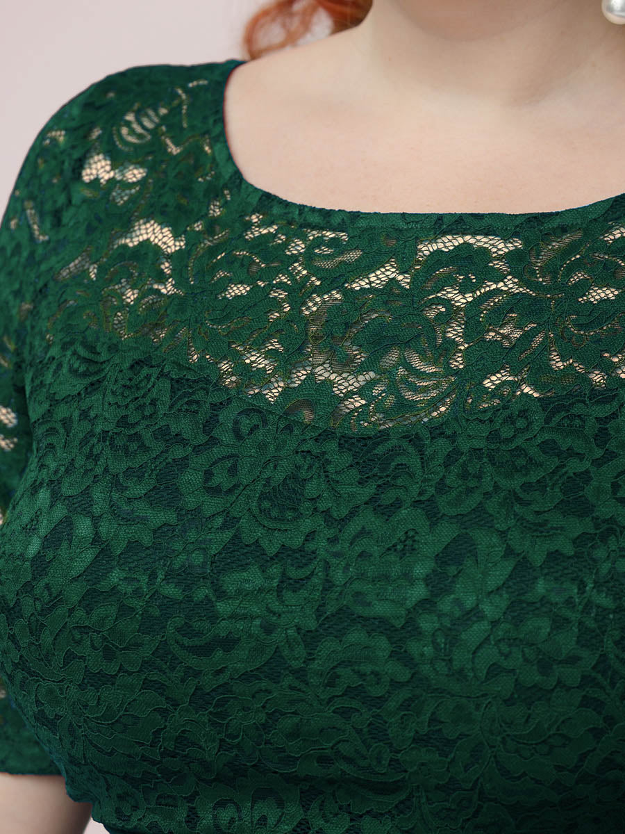 Maxi Long Lace Illusion Wholesale Plus Size Mother Of Bride Dresses