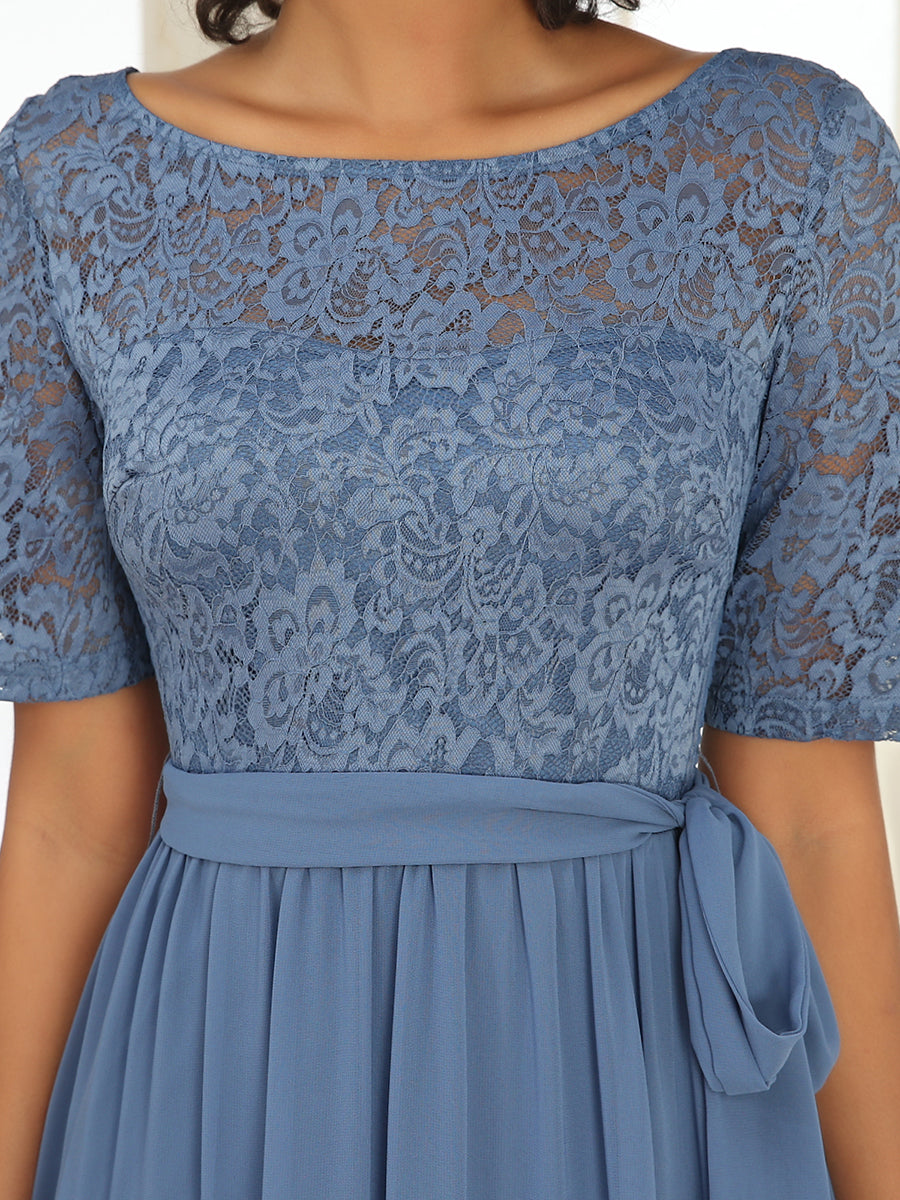 Elegant Lace & Chiffon Wholesale Evening Dress For Women