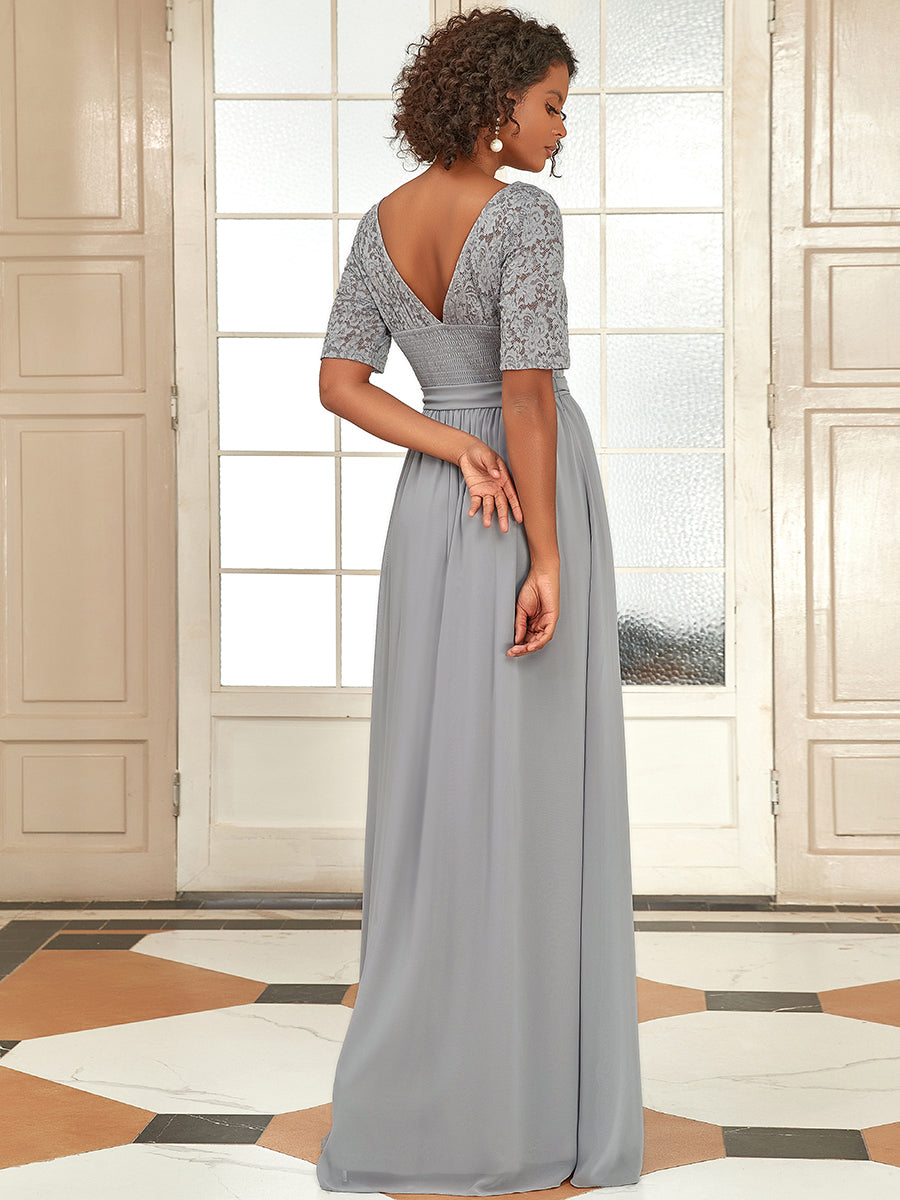 Elegant Lace & Chiffon Wholesale Evening Dress For Women