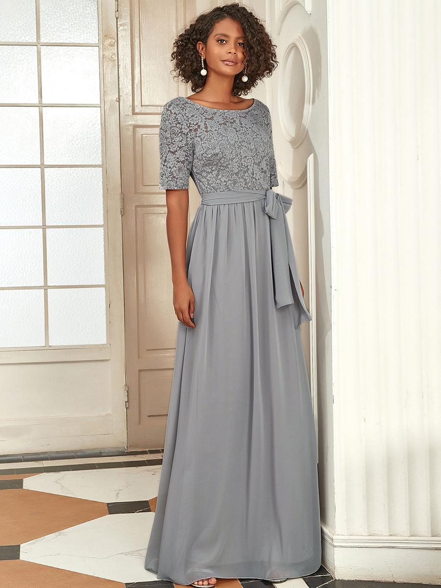 Elegant Lace & Chiffon Wholesale Evening Dress For Women