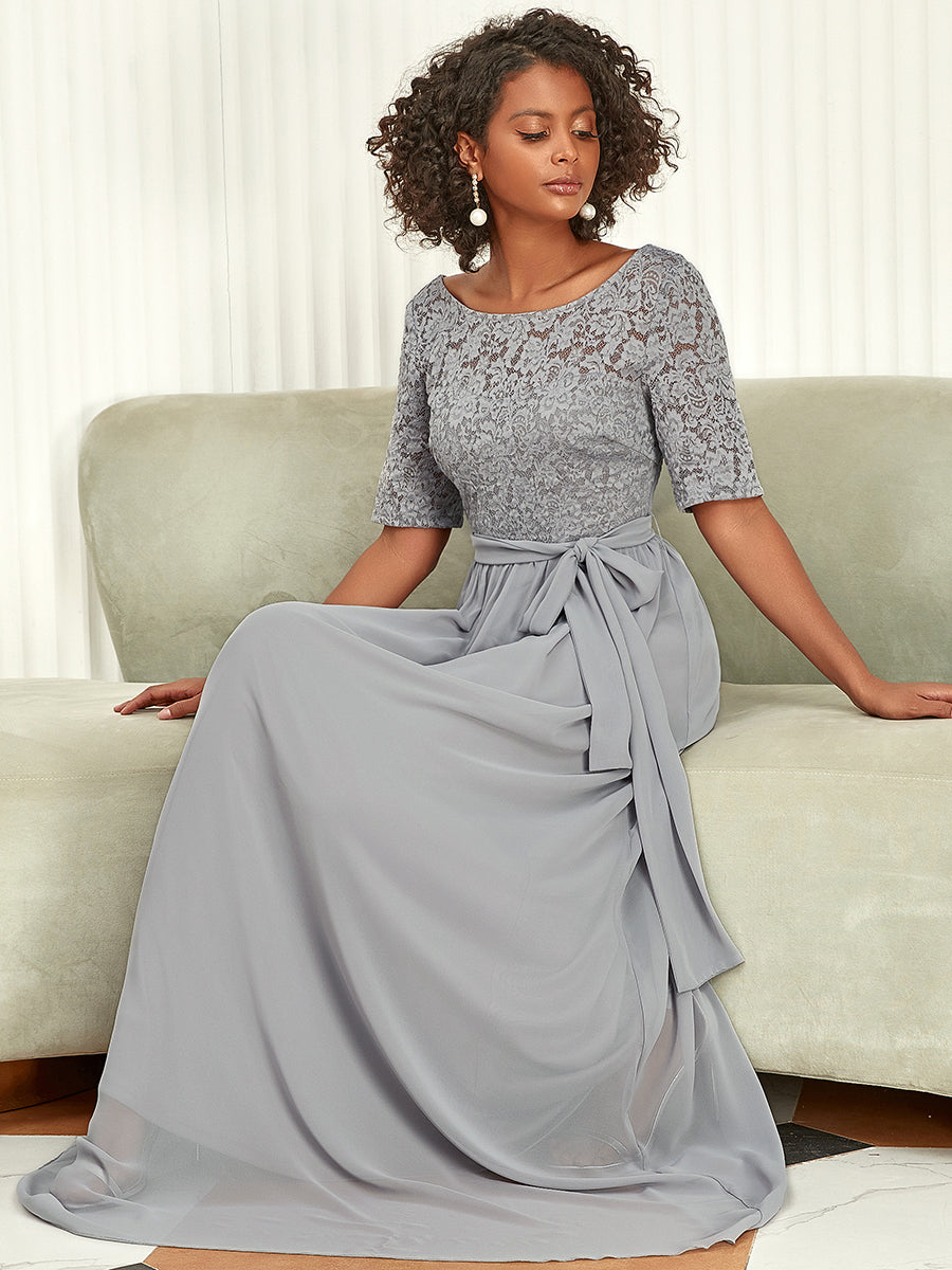 Elegant Lace & Chiffon Wholesale Evening Dress For Women