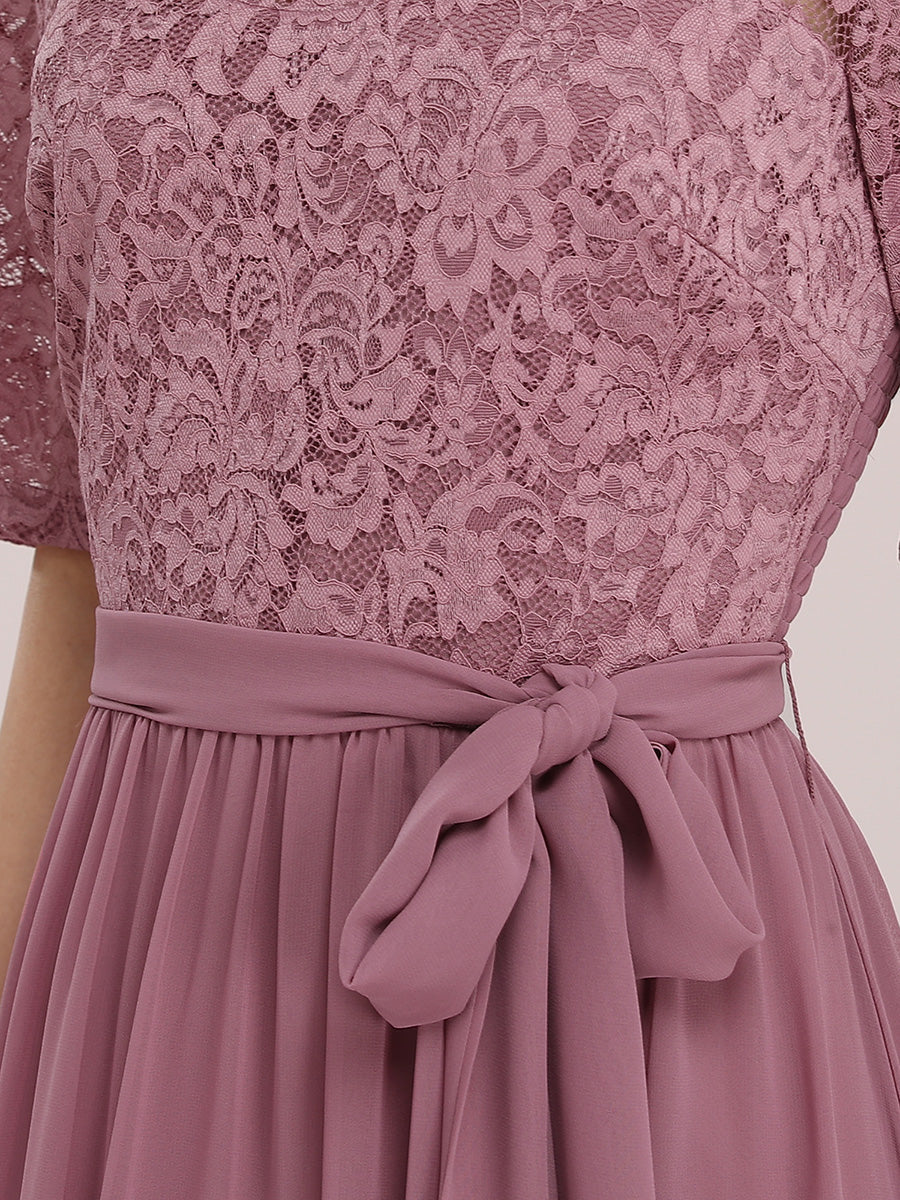 Elegant Lace & Chiffon Wholesale Evening Dress For Women