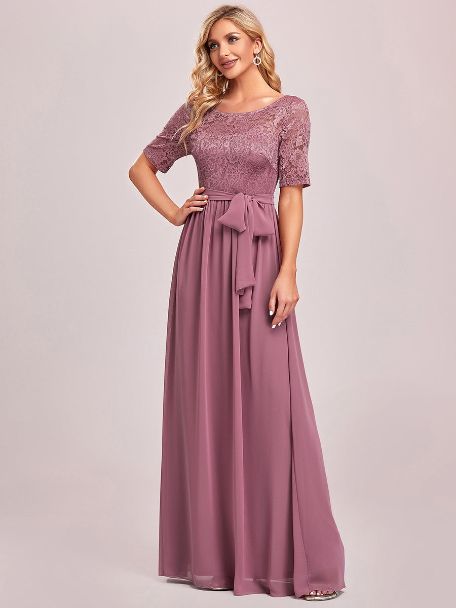 Elegant Lace & Chiffon Wholesale Evening Dress For Women