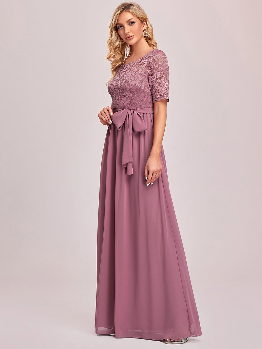Elegant Lace & Chiffon Wholesale Evening Dress For Women