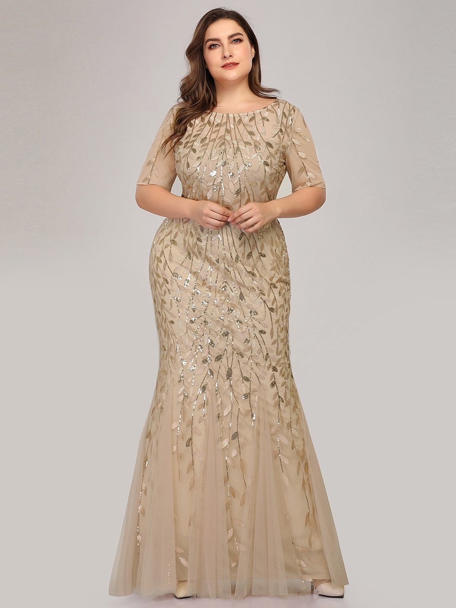Wholesale Sequin Print Fishtail Tulle Dresses for Party