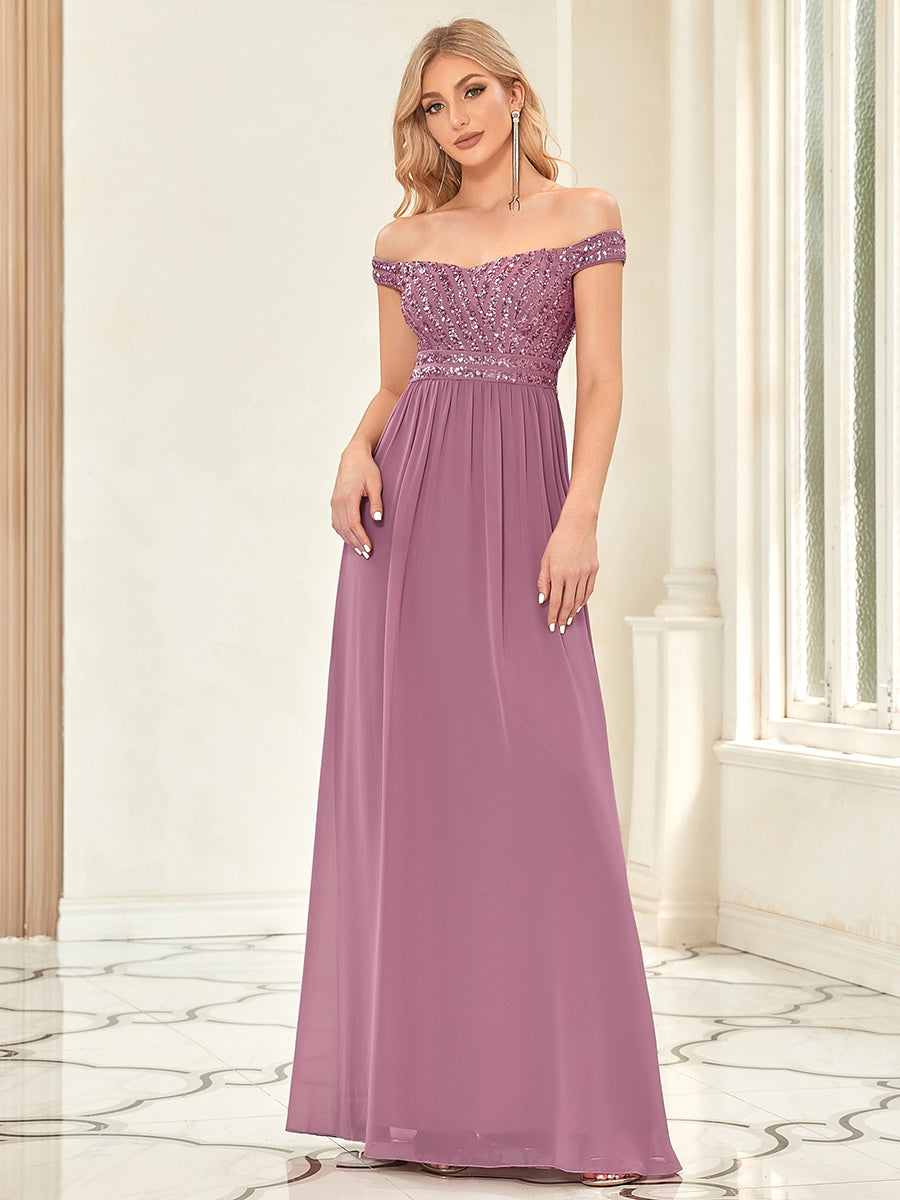 Color=Orchid | Adorable Sweetheart Neckline A-line Wholesale Evening Dresses-Orchid 1