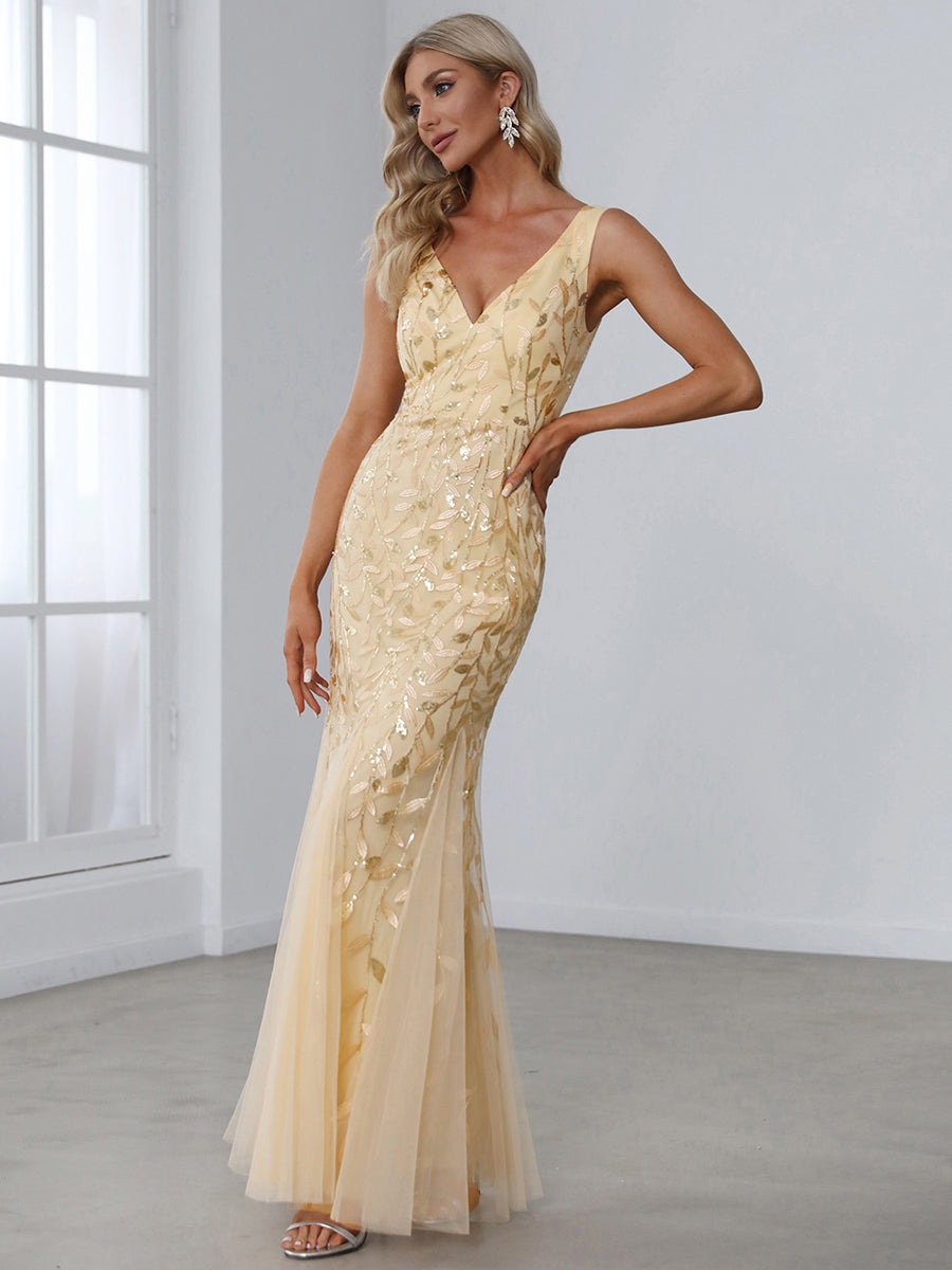 Classic Fishtail Sequin Wholesale Evening Dresses for Women