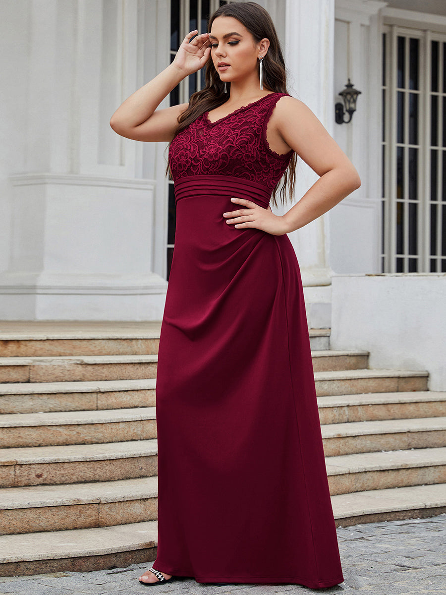 Plus Size V Neck Sheath Silhouette Wholesale Evening Dresses