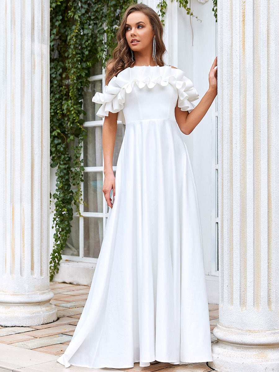 Adorable Stringy Selvedge Off Shoulders Wholesale Wedding Dresses