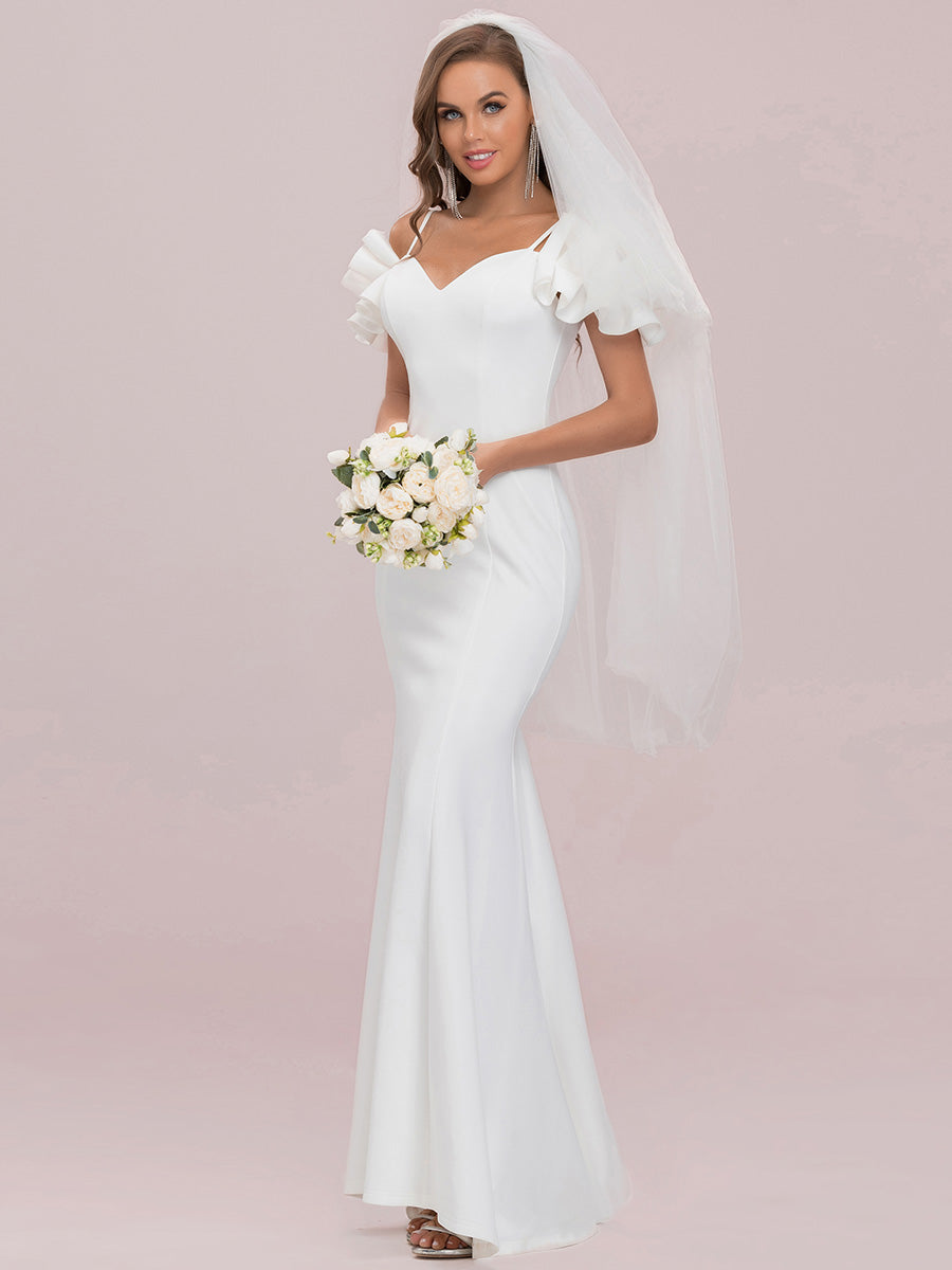 Gorgeous Floor Length Short Sleeves Wholesale Wedding Dresses