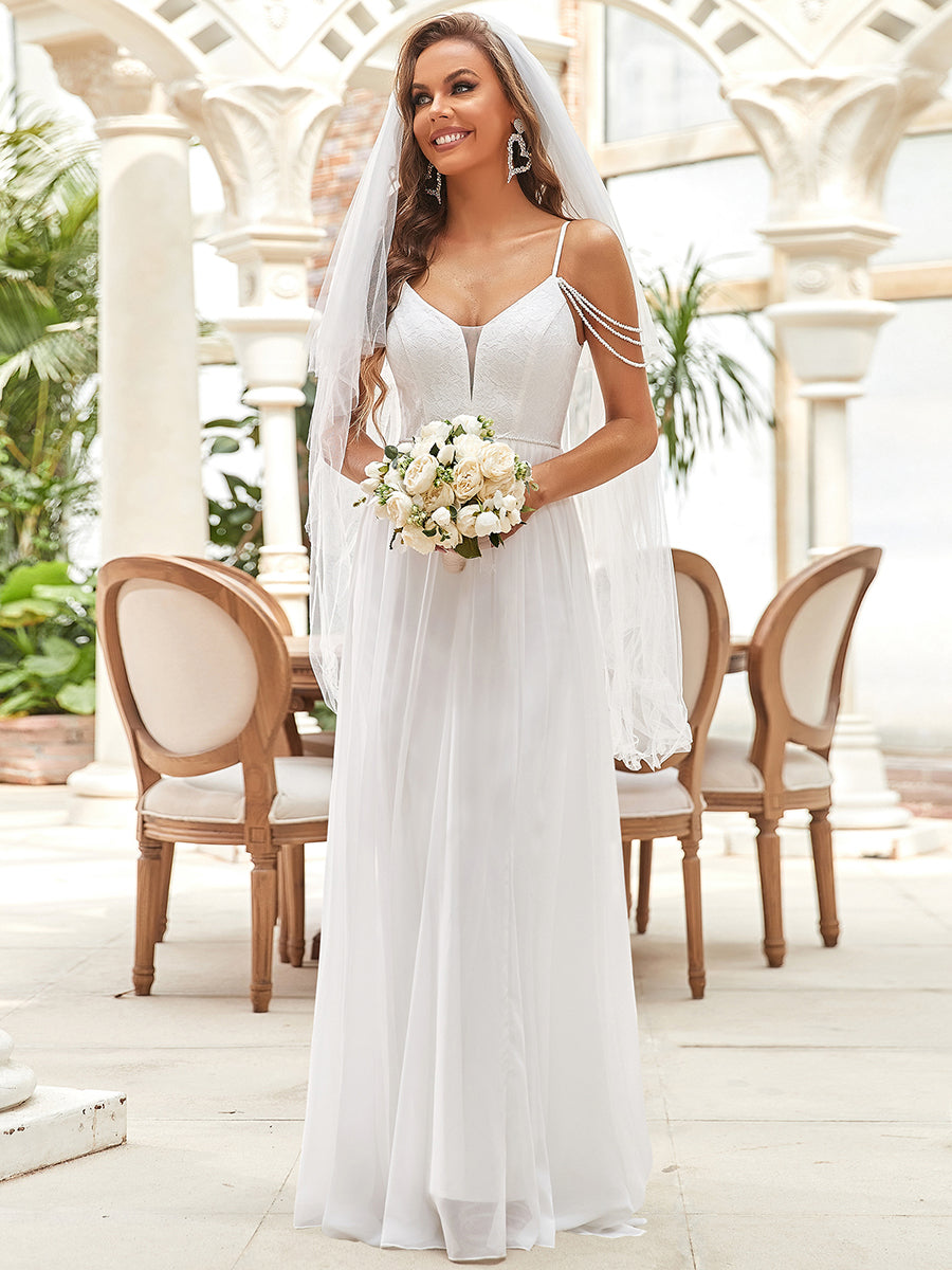 Empire Waist Wholesale Tulle Maxi Wedding Dresses