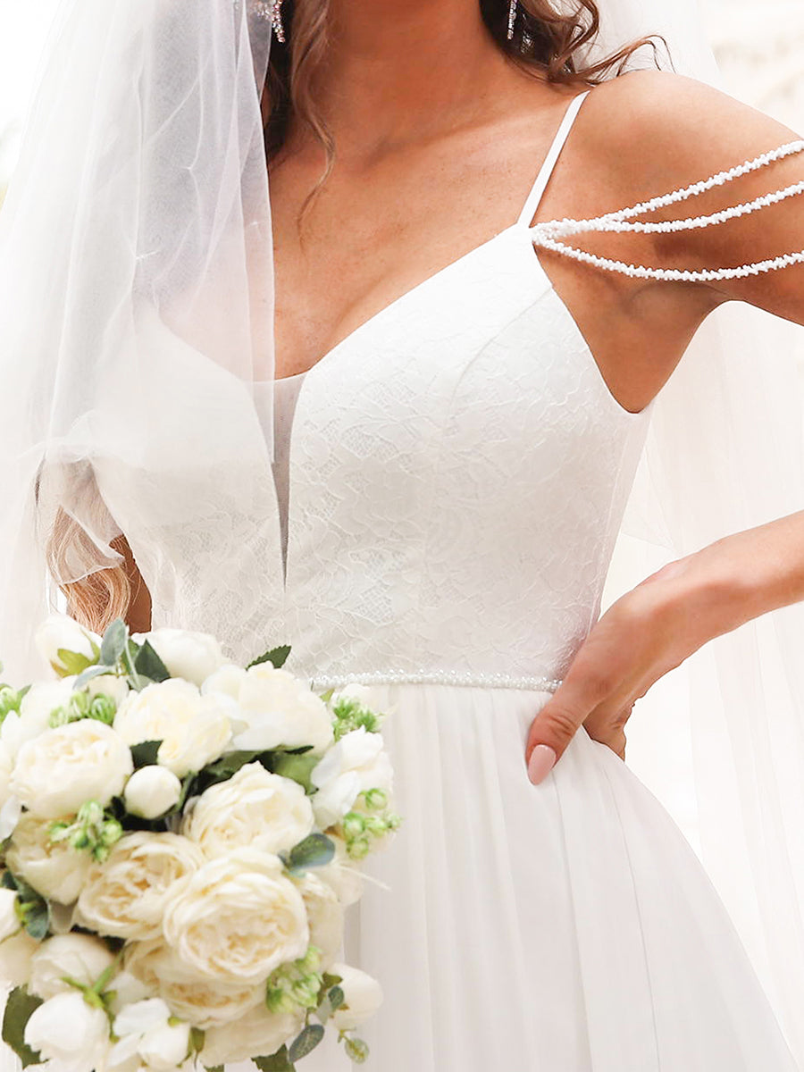 Empire Waist Wholesale Tulle Maxi Wedding Dresses
