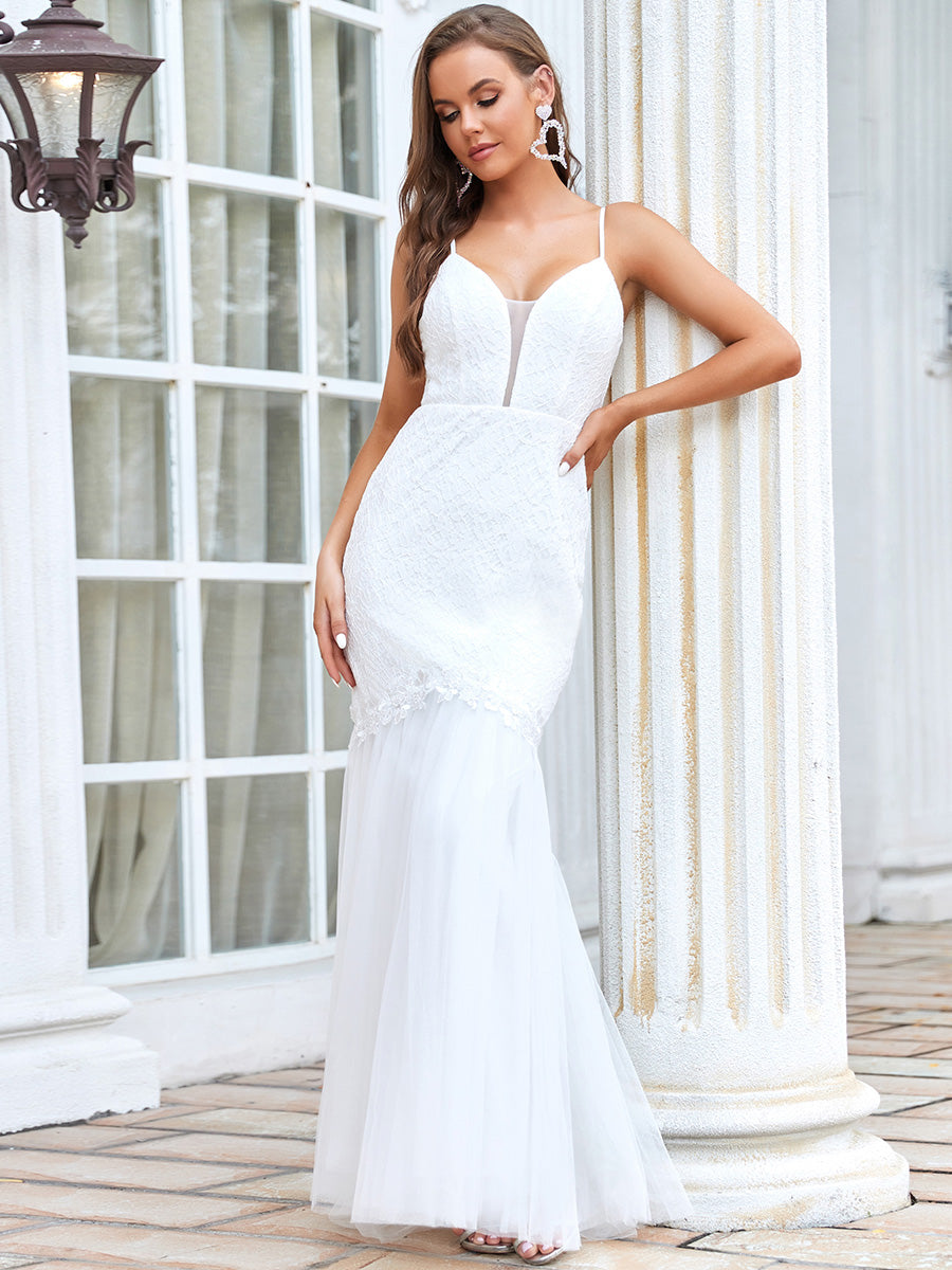 Flattering Sleeveless Floor Length Wholesale Wedding Dresses