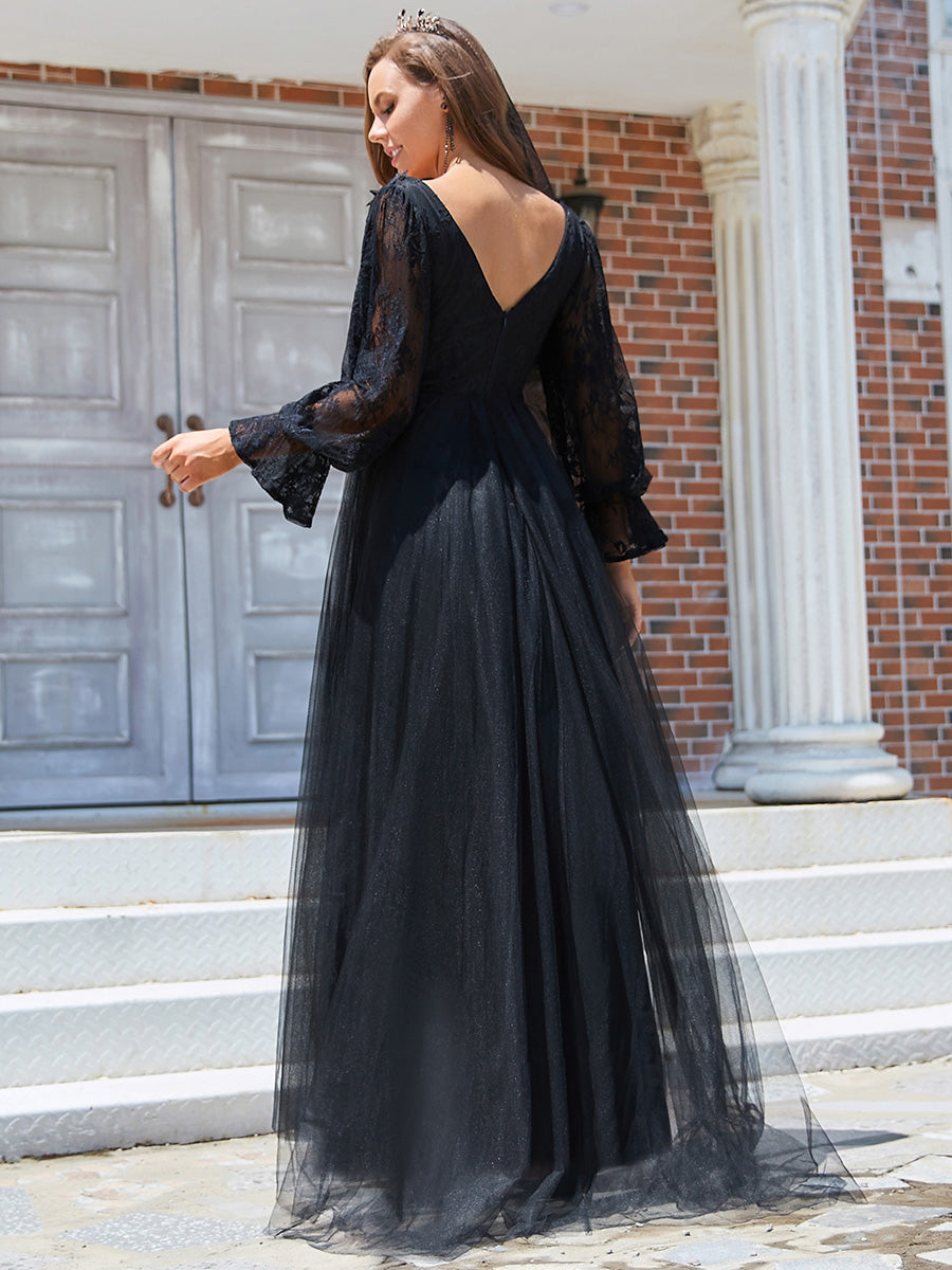Floor Length A Line Long Puff Sleeves Wholesale Wedding Dresses