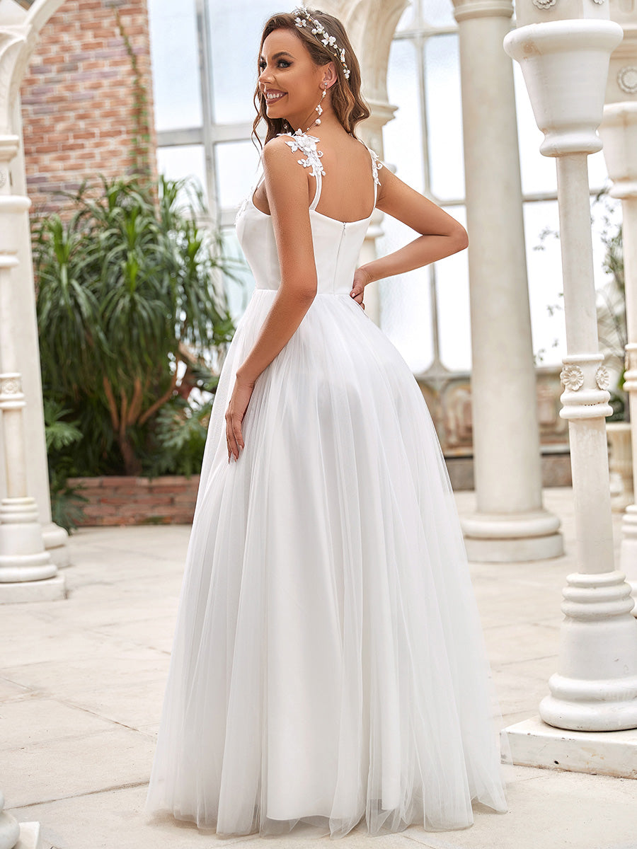Spaghetti Straps Sweetheart Neckline Wholesale Wedding Dresses