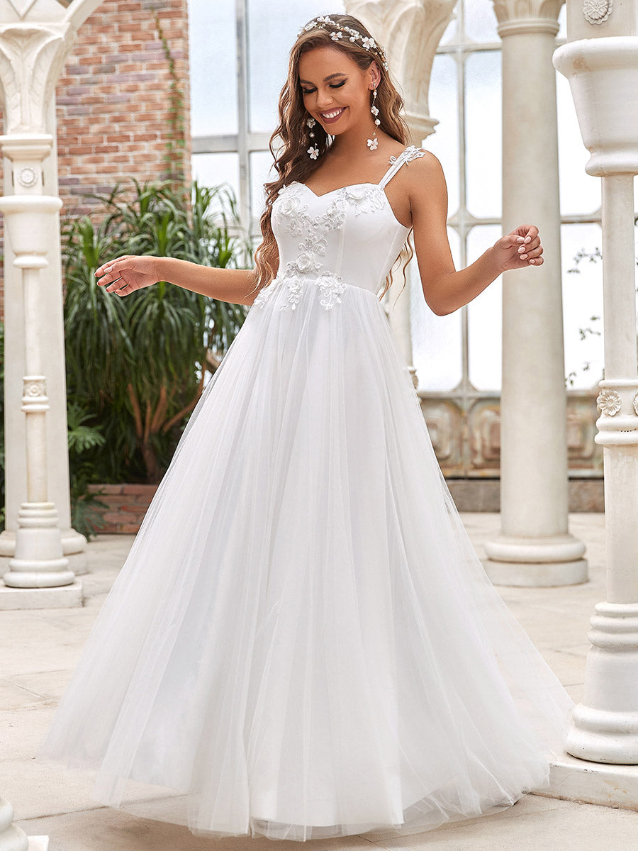 Spaghetti Straps Sweetheart Neckline Wholesale Wedding Dresses