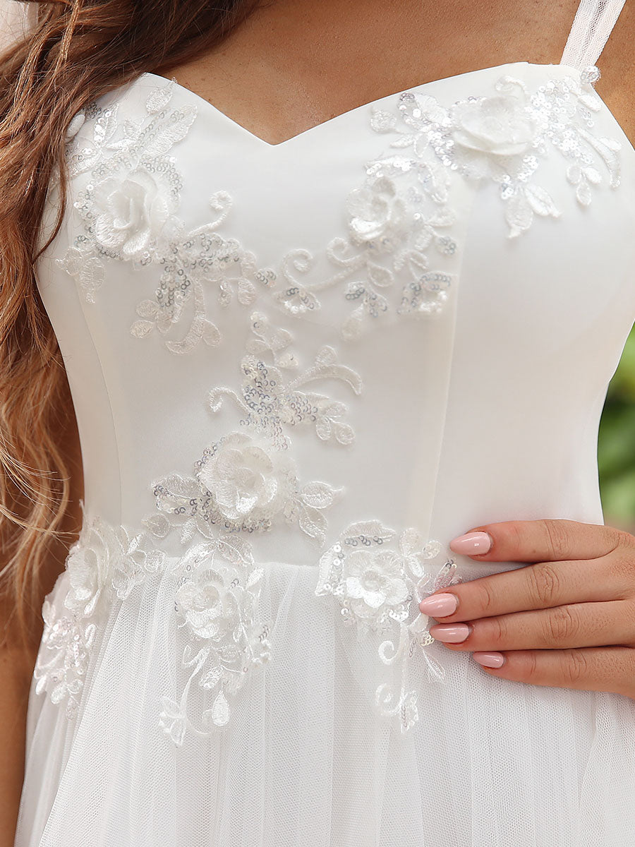 Spaghetti Straps Sweetheart Neckline Wholesale Wedding Dresses