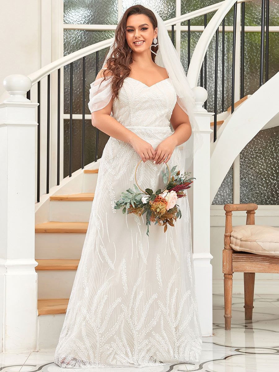 Plus Size A Line Wholesale Wedding Dresses With Appliques