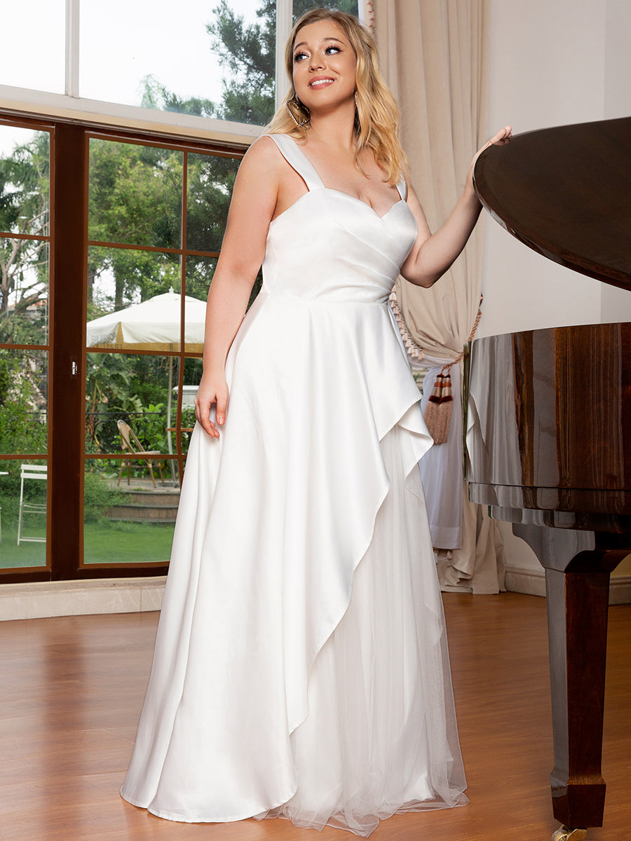 Sleeveless Sweetheart Neck Floor Length Wholesale Wedding Dresses