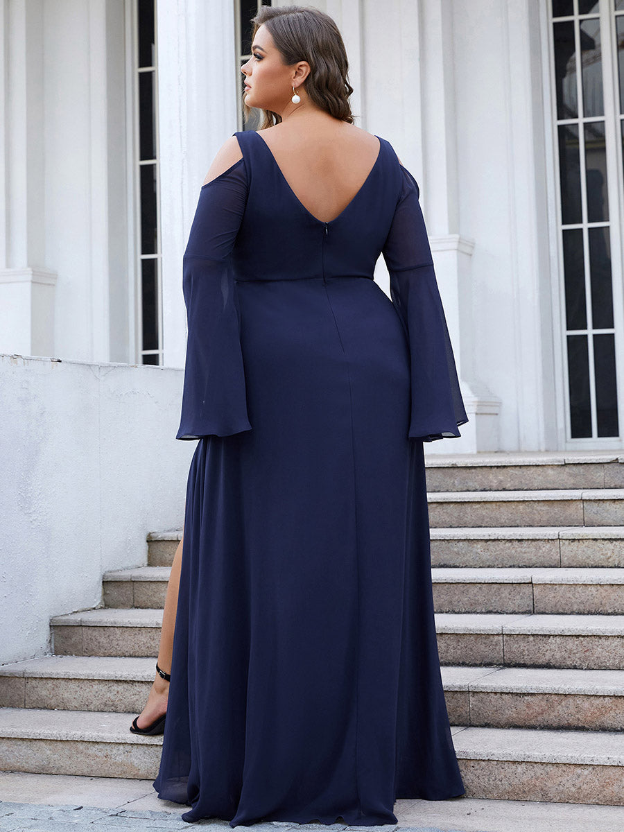 Deep V Neck Pagoda Sleeves A Line Wholesale Maternity Dresses