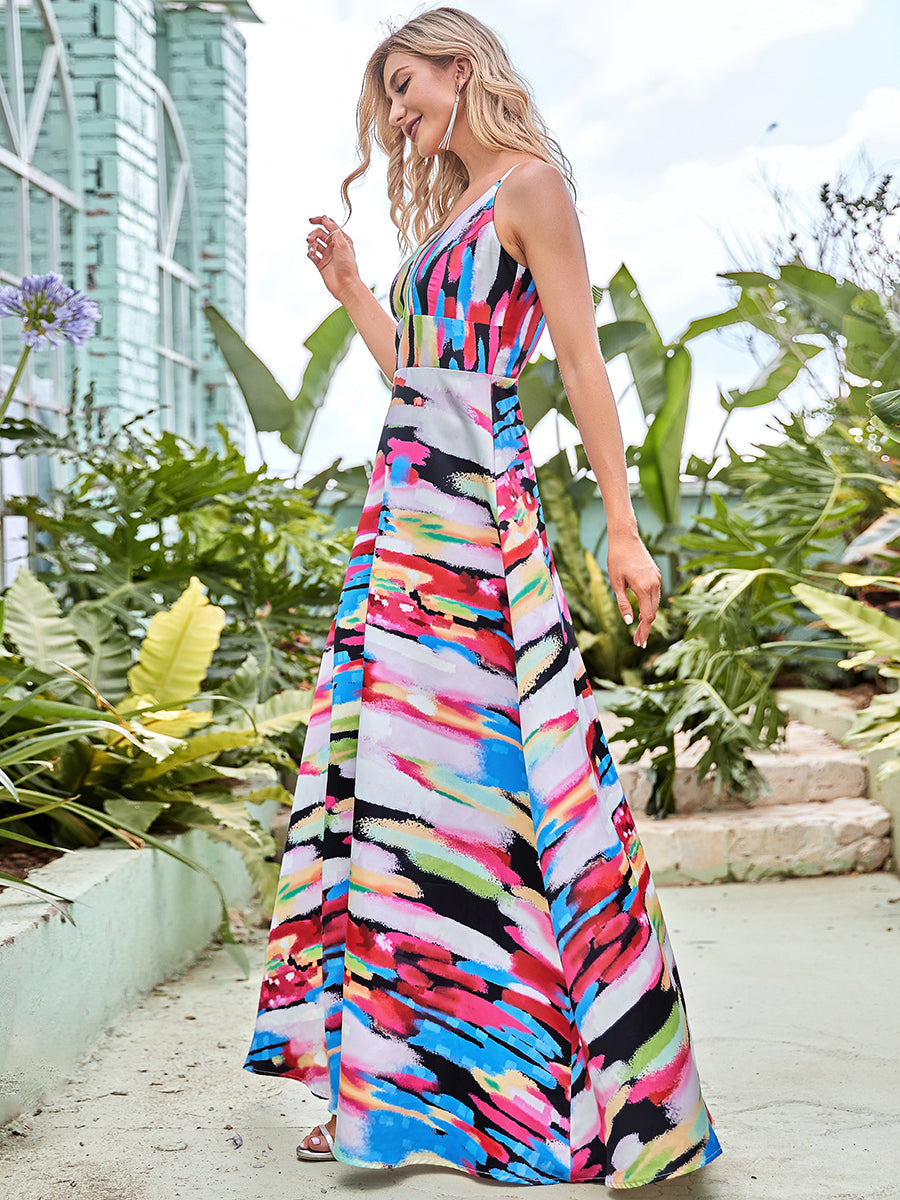 Adorable V Neck A Line Silhouette Wholesale Prom Dresses