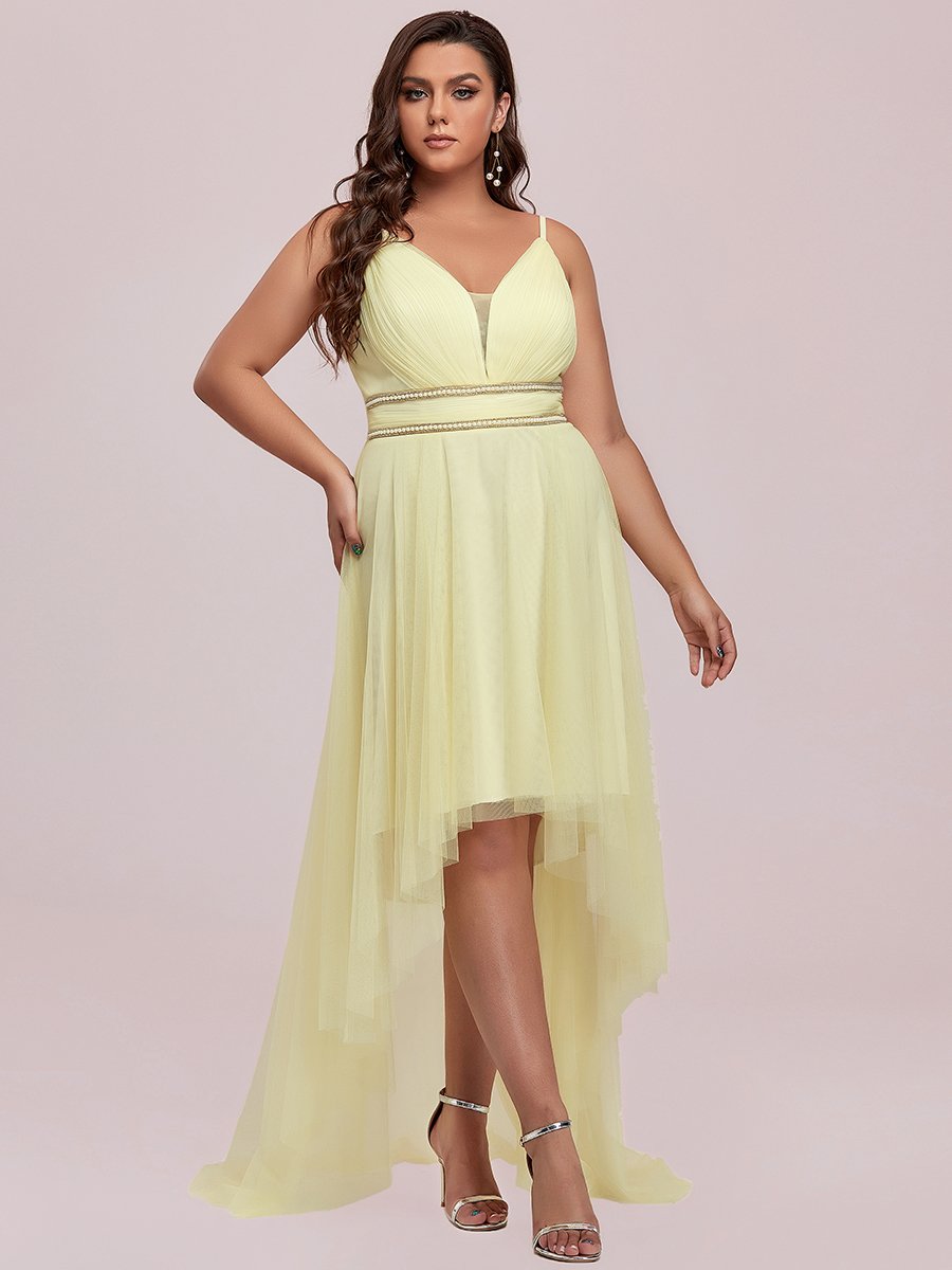 Plus Size Wholesale High Low Prom Dresses With Spaghetti Straps