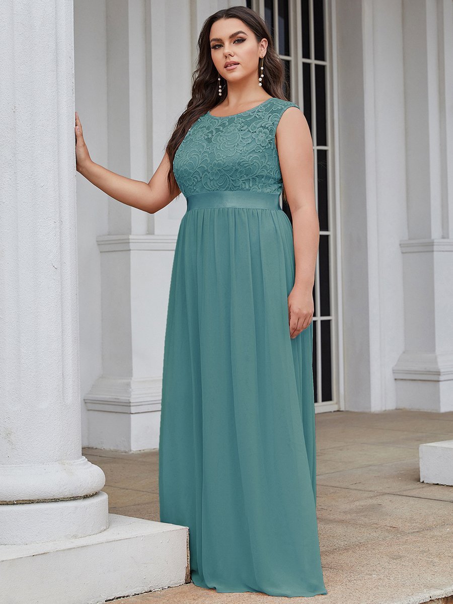 Wholesale Plus Size Fahion Bridesmaid Dresses with Lace