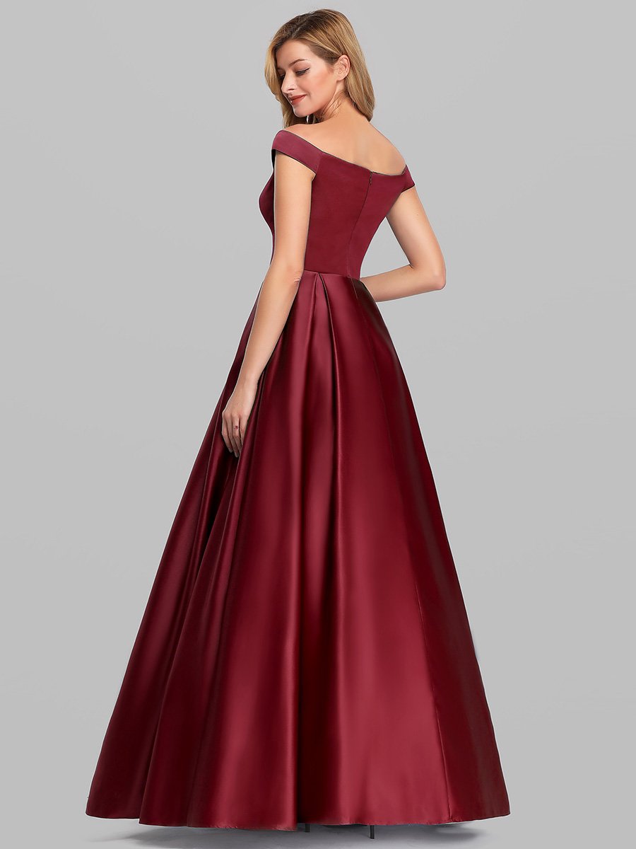 A-Line Off Shoulder Maxi Long Wholesale Prom Dresses
