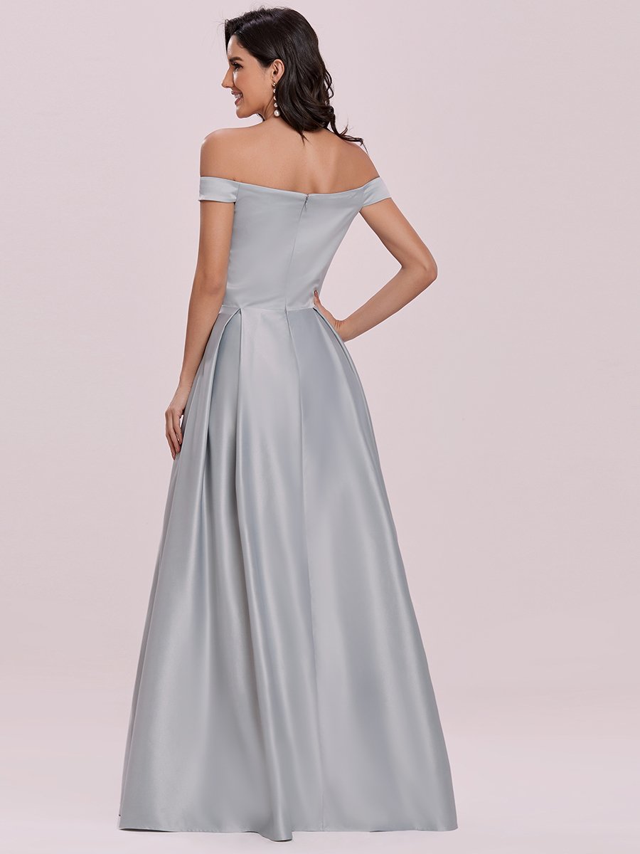 A-Line Off Shoulder Maxi Long Wholesale Prom Dresses