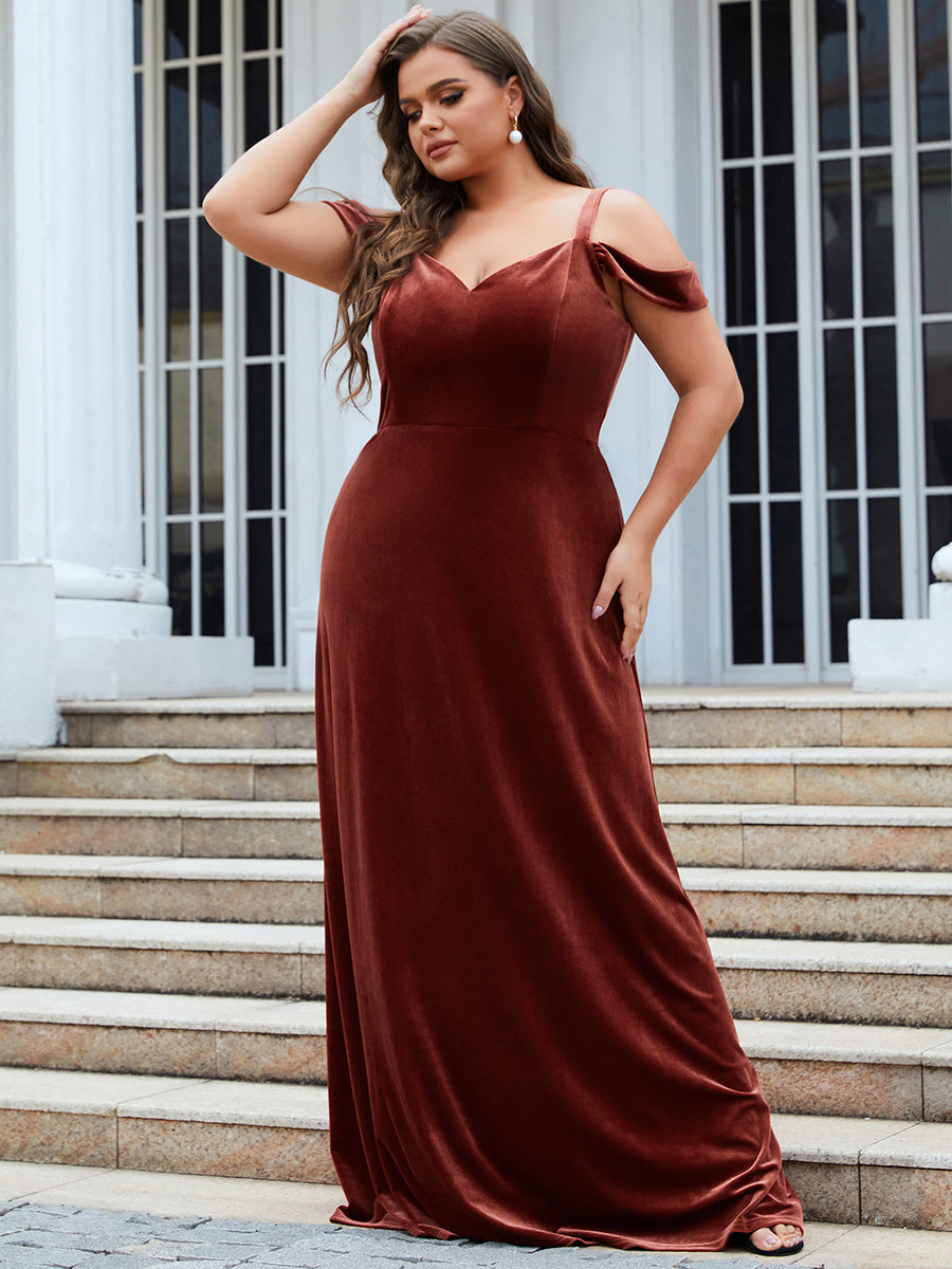 Deep V Neck Sleeveless A Line Shiny Wholesale Bridesmaid Dresses