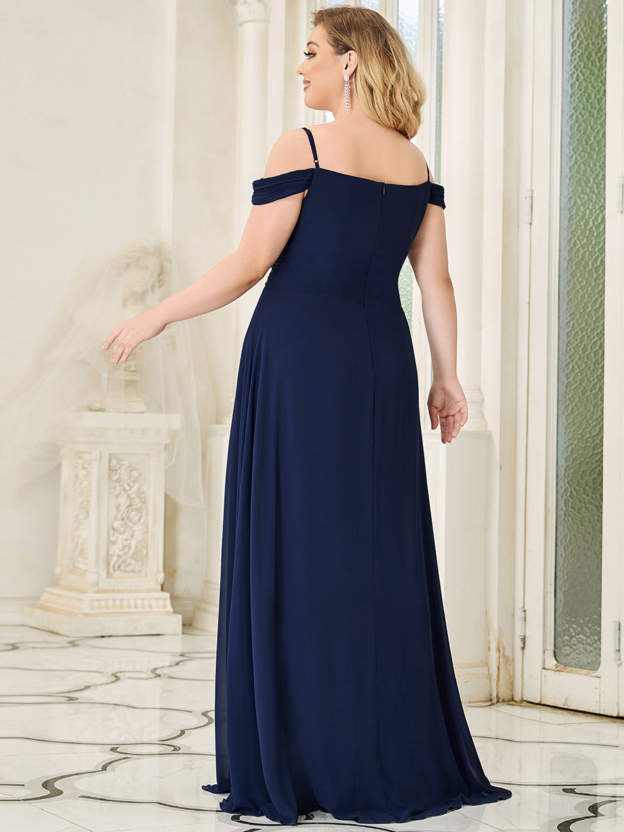 A Line Deep V Neck Floor Length Wholesale Bridesmaid Dresses