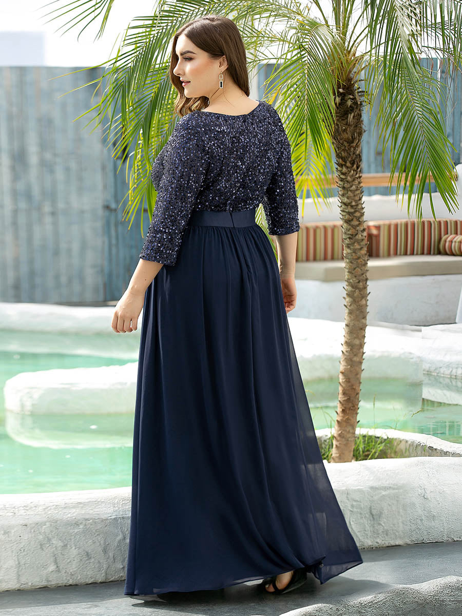 Long Tulle & Sequin Wholesale Evening Dresses for Mother of the Bride